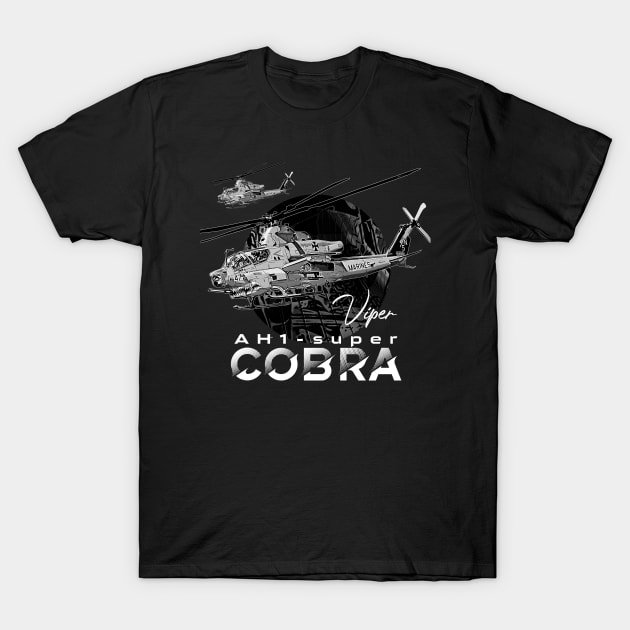 AH-1 Cobra helicopter T-Shirt by aeroloversclothing